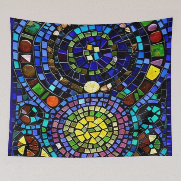 Item preview, Vivid Gemstones: Nature's Palette Tapestry designed and sold by Calm Cat Studio.