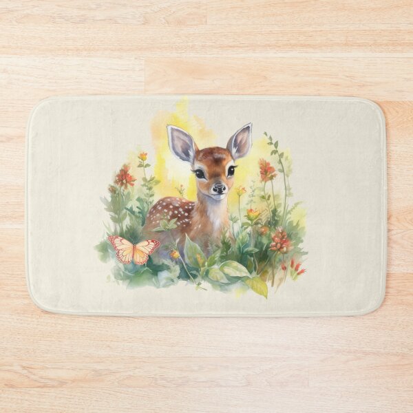 Item preview, Baby Deer and Wildflowers designed and sold by BzTeez.