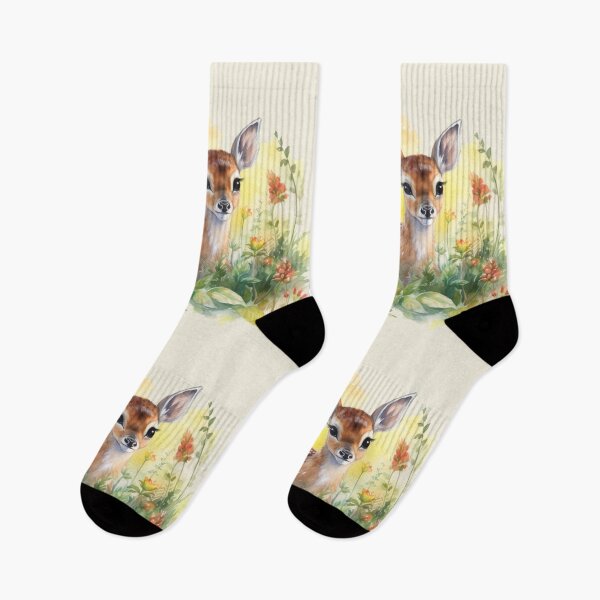 Item preview, Baby Deer and Wildflowers designed and sold by BzTeez.