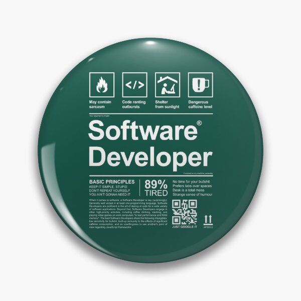Item preview, SOFTWARE DEVELOPER LABEL designed and sold by ezekielsch.