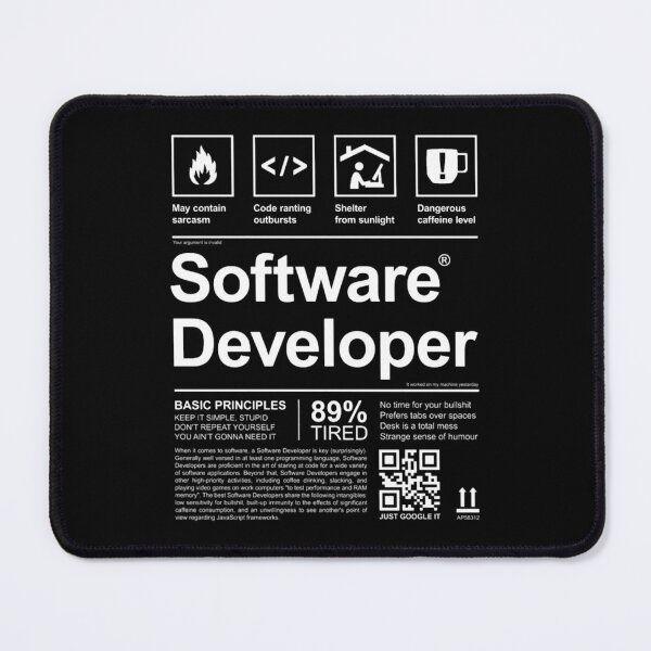 Item preview, SOFTWARE DEVELOPER LABEL designed and sold by ezekielsch.