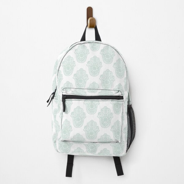 Item preview, Hamsa Flora - Snow + Mint designed and sold by Irene Estelle.