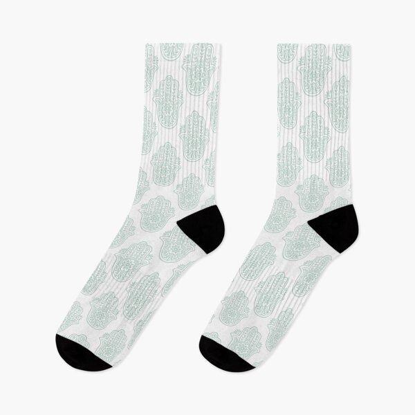 Item preview, Hamsa Flora - Snow + Mint designed and sold by Irene Estelle.