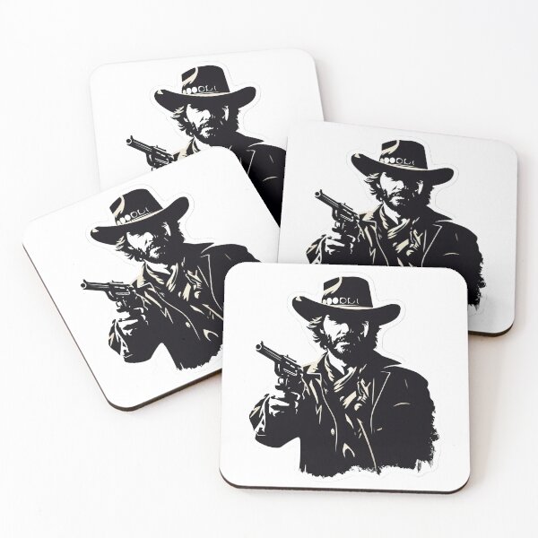 Item preview, Black and white picture of a cowboy designed and sold by abmkf.