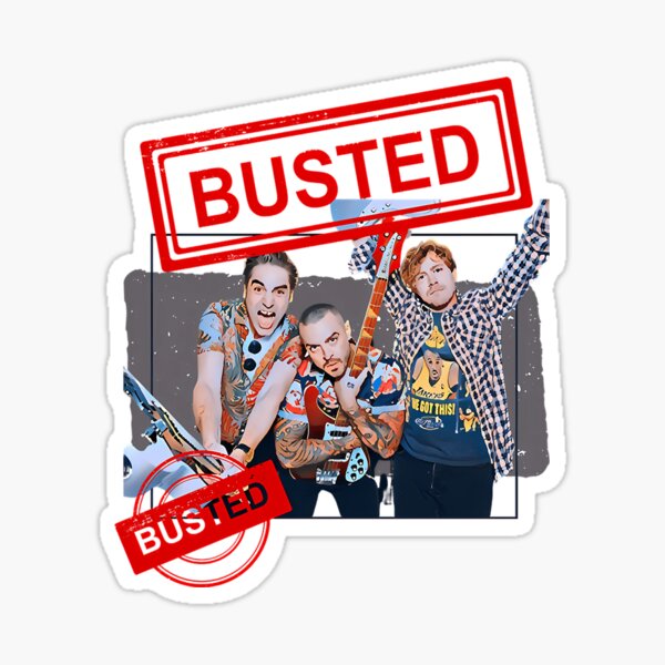 Busted busted Sticker for Sale by CamachoRemyS