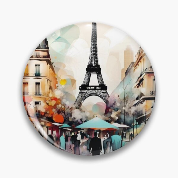 Item preview, Paris abstract art street scene designed and sold by JackFreestone.