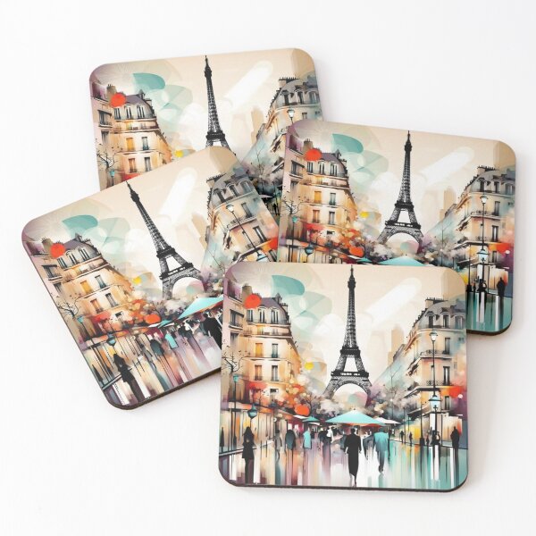 Item preview, Paris abstract art street scene designed and sold by JackFreestone.