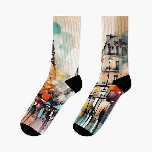 Item preview, Paris abstract art street scene designed and sold by JackFreestone.