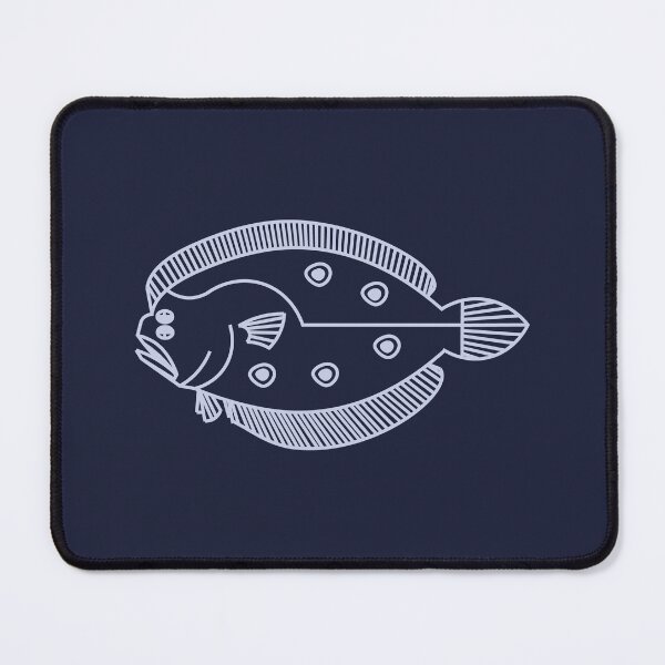 Item preview, Fun Flounder Fish in Deepest Blue on Very Peri Purple designed and sold by fruttidimare.