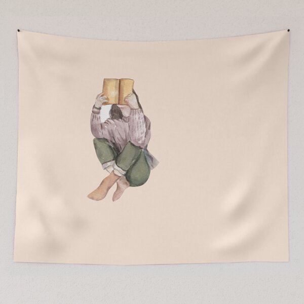 Item preview, A girl reading designed and sold by BookishSpace1.