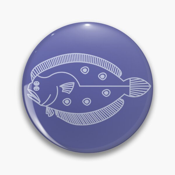 Item preview, Fun Flounder Fish in Light Purple on Very Peri Purple designed and sold by fruttidimare.
