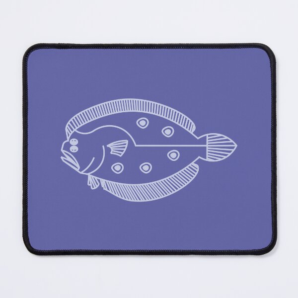 Item preview, Fun Flounder Fish in Light Purple on Very Peri Purple designed and sold by fruttidimare.