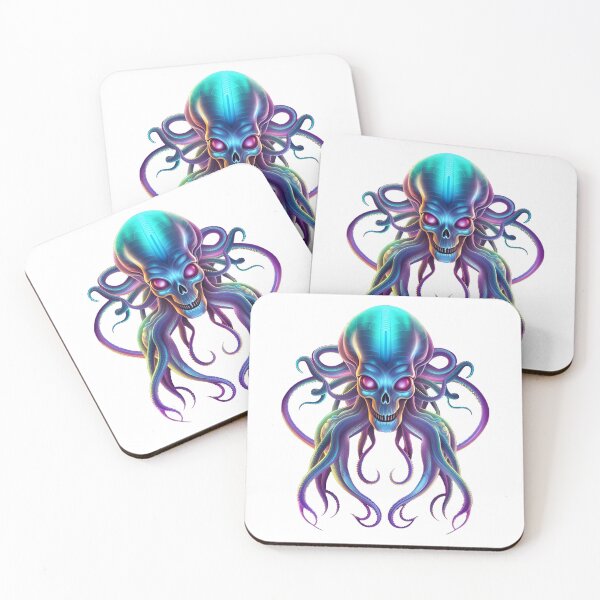 Item preview, Neon alien octopus designed and sold by MadinaFatt.