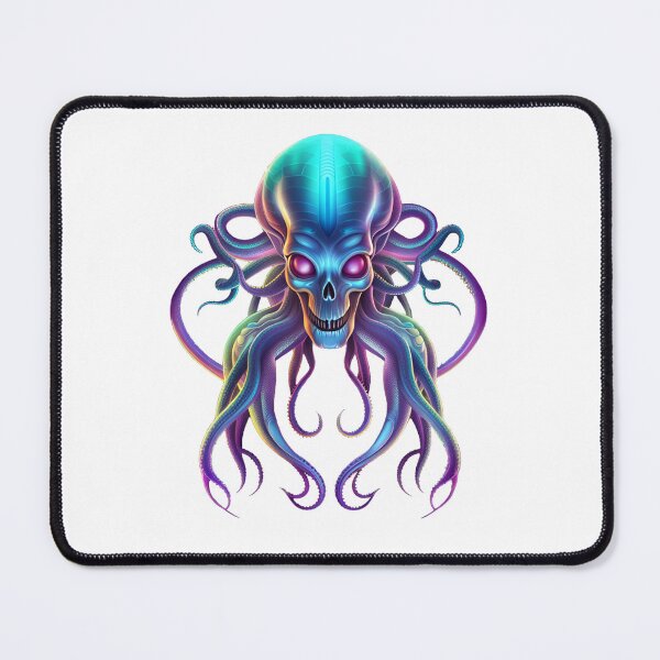 Item preview, Neon alien octopus designed and sold by MadinaFatt.