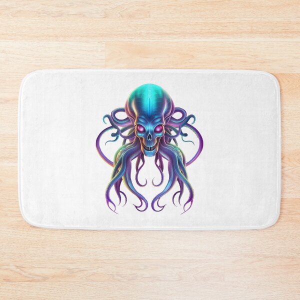 Item preview, Neon alien octopus designed and sold by MadinaFatt.