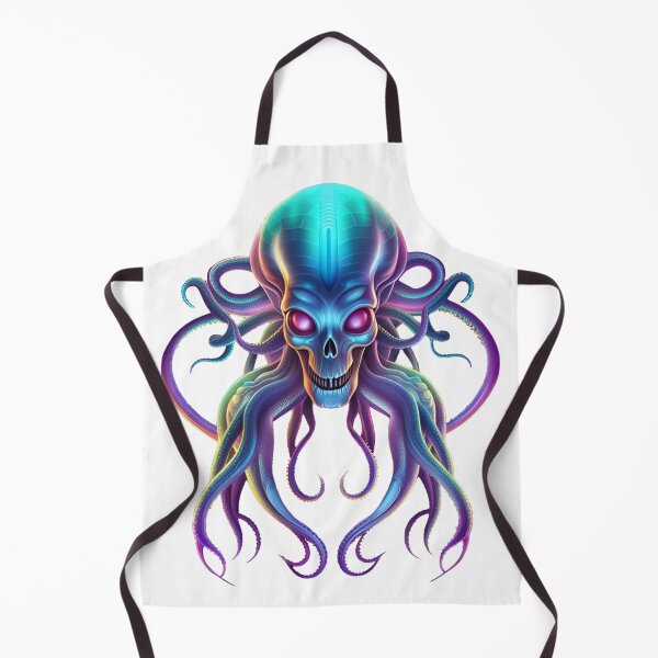 Item preview, Neon alien octopus designed and sold by MadinaFatt.