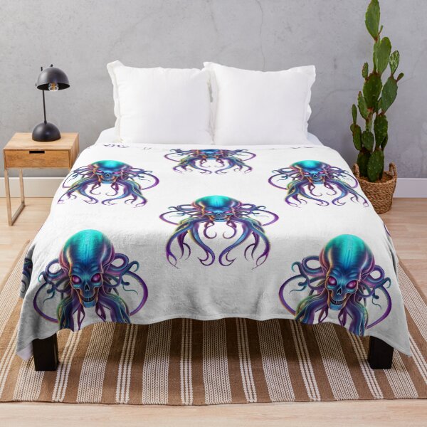 Item preview, Neon alien octopus designed and sold by MadinaFatt.