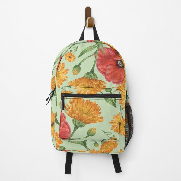 Item preview, Poppy Calendula Light Green designed and sold by greenerybywendy.