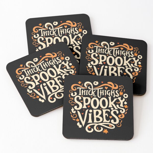 Item preview, "thick thighs spooky vibes" halloween mood  designed and sold by GalaxyGraffiti.
