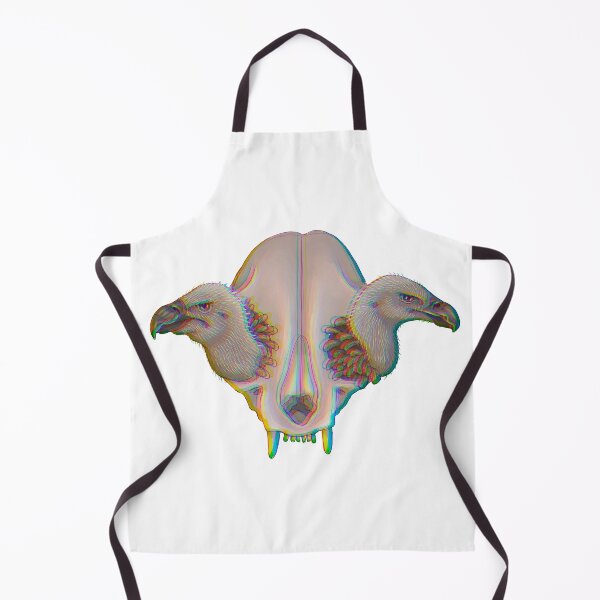 Item preview, chromatic cat skull with vultures designed and sold by Artbychb.