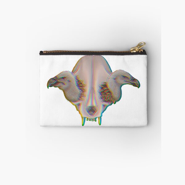 Item preview, chromatic cat skull with vultures designed and sold by Artbychb.