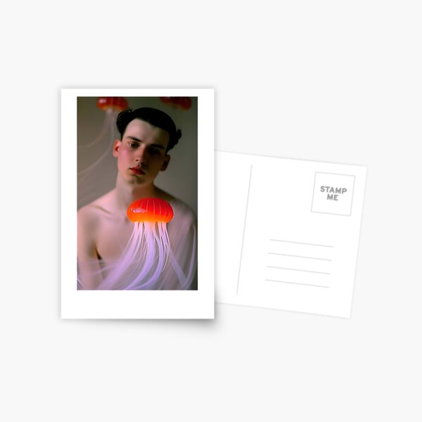 Man with jellyfish Postcard