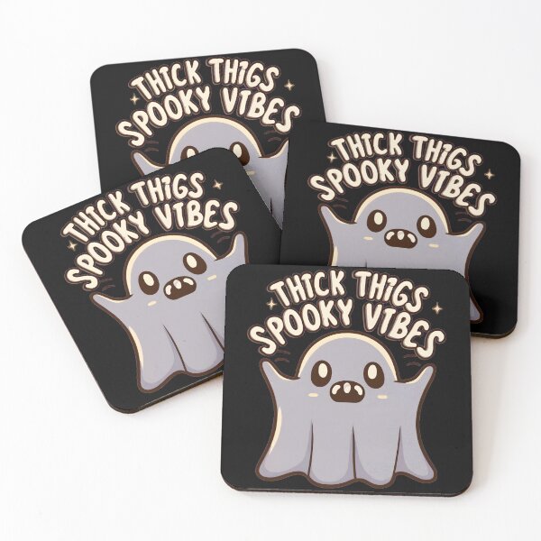 Item preview, "thick thighs spooky vibes" halloween mood  designed and sold by GalaxyGraffiti.