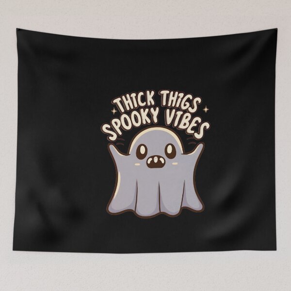 Item preview, "thick thighs spooky vibes" halloween mood  designed and sold by GalaxyGraffiti.