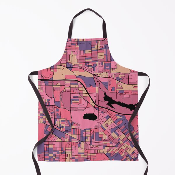 Item preview, Burnaby Map Pattern in Purple & Pink designed and sold by PatternMaps.