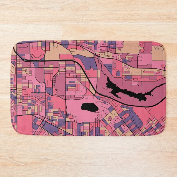 Item preview, Burnaby Map Pattern in Purple & Pink designed and sold by PatternMaps.