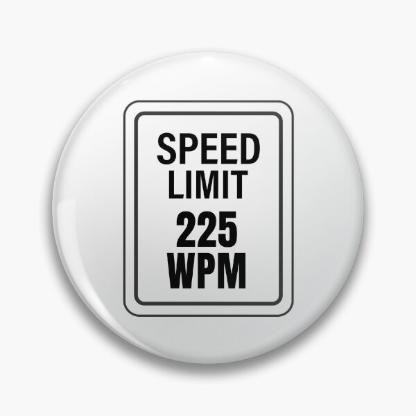 Item preview, Court Reporter Stenographer Speed Limit 225 WPM Sign designed and sold by Neeshki.