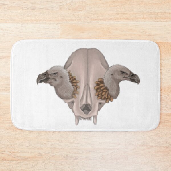 Item preview, 8bit pixel cat skull with vultures designed and sold by Artbychb.