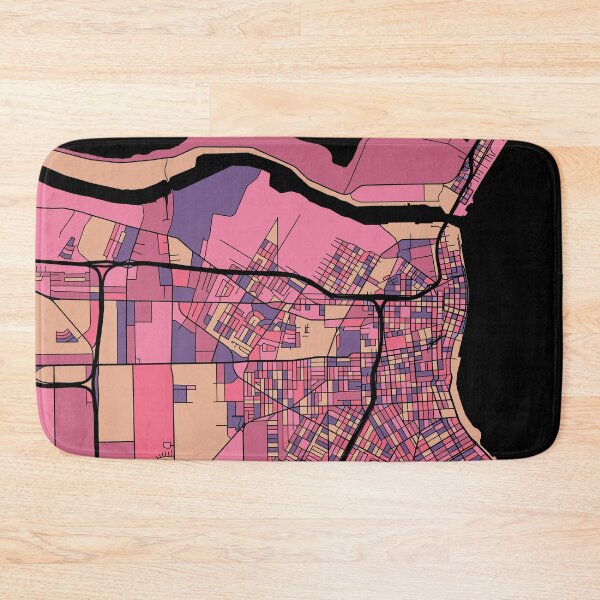 Item preview, Corpus Christi Map Pattern in Purple & Pink designed and sold by PatternMaps.
