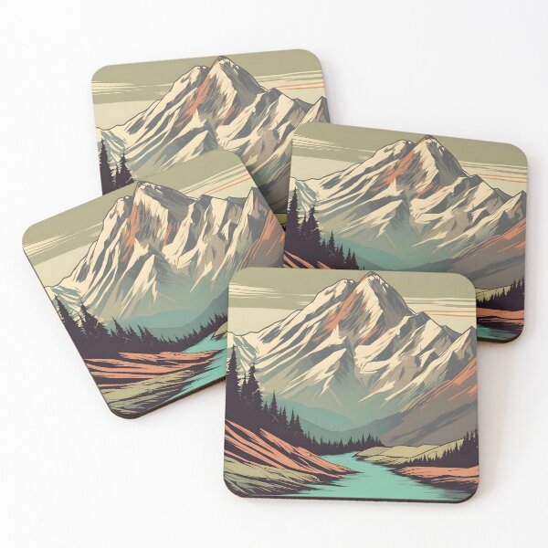 Item preview, Mountain retro vintage style designed and sold by Newrealis.