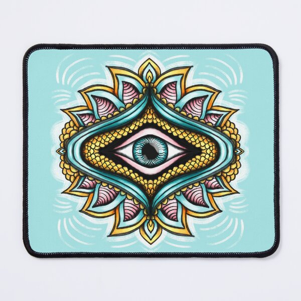 Item preview, Surreal Circus Gaze - Creepy Psychedelic Eye Tattoo Style designed and sold by Boriana Giormova.
