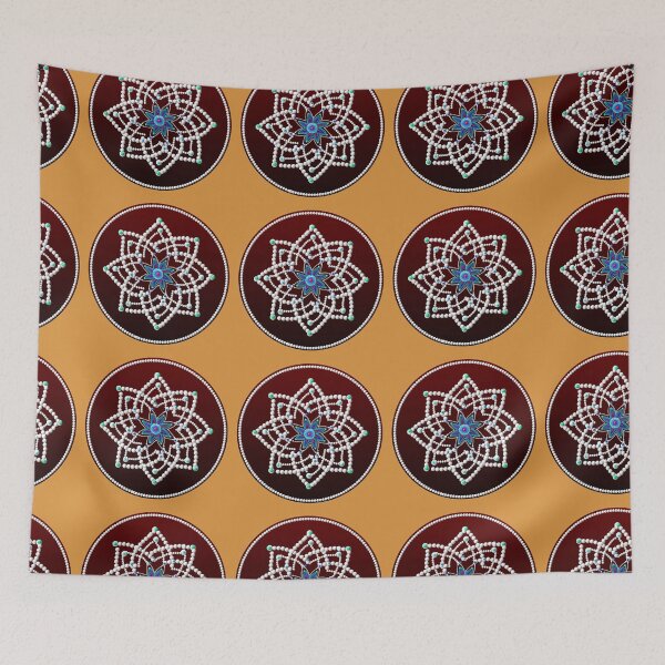 Item preview, Hridaya kamalam kolam/muggu/Rangoli - Brown Color designed and sold by ShreecreatE.