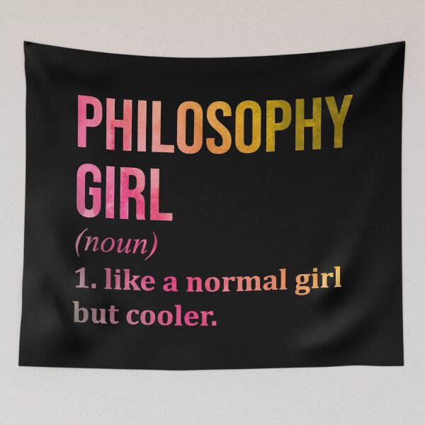 Item preview, Philosophy Girl Definition in Watercolor designed and sold by XCIV.