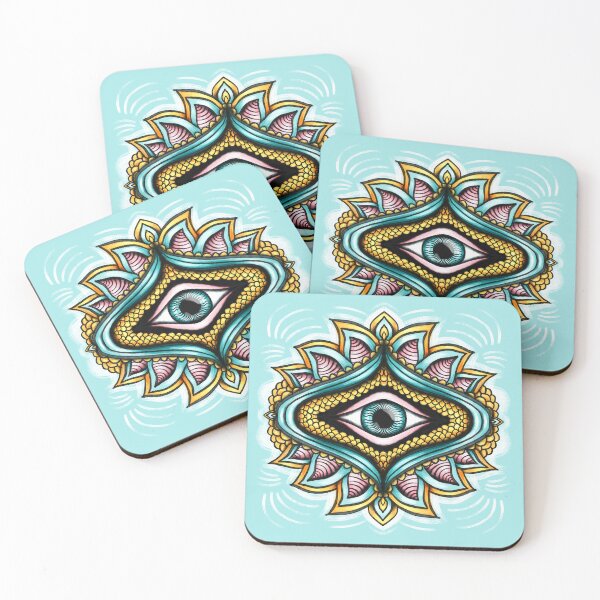 Item preview, Surreal Circus Gaze - Creepy Psychedelic Eye Tattoo Style designed and sold by Boriana Giormova.