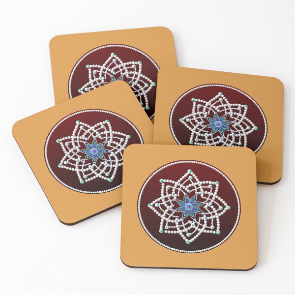 Item preview, Hridaya kamalam kolam/muggu/Rangoli - Brown Color designed and sold by ShreecreatE.