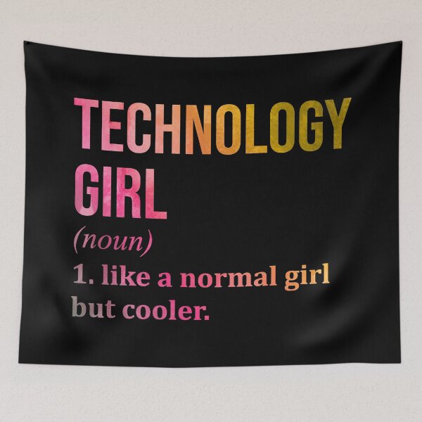 Item preview, Technology Girl Definition in Watercolor designed and sold by XCIV.