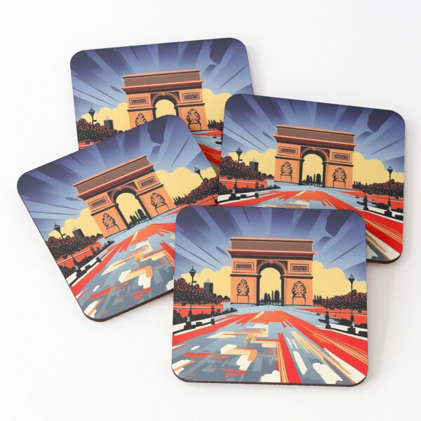 Item preview, Paris abstract art painting of Champs Elysees designed and sold by JackFreestone.