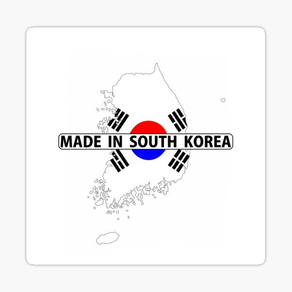 Made in korea. Made in Korea значок.