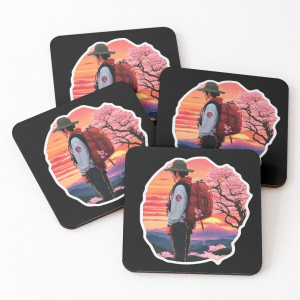 Item preview, Backpacking Sakura Girl And Mount Fuji- Travel Souvenir designed and sold by Ridiculam Toga.
