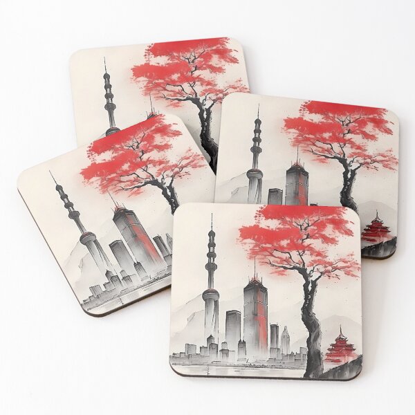 Item preview, Traditional Chinese Cityscape 2 designed and sold by yellowmenace.