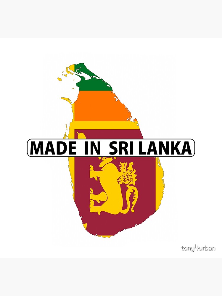 "made in sri lanka" Sticker by tony4urban Redbubble