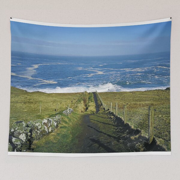 Item preview, Irish landscape, path to the sea, photography designed and sold by shamrock-illus.