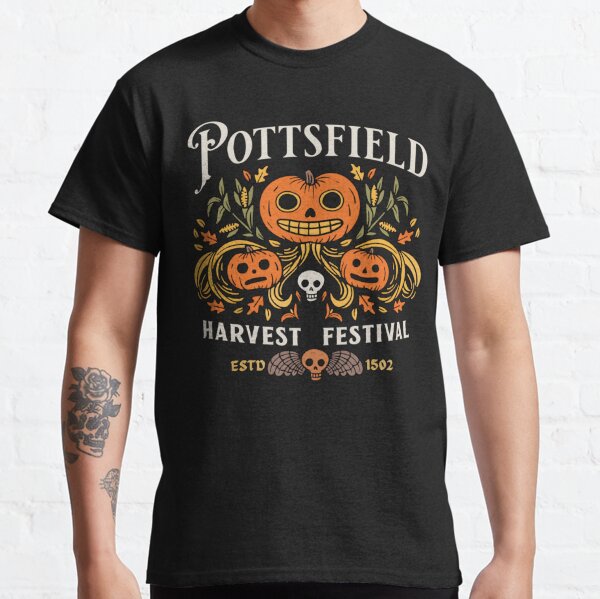 Vintage Pottsfield Harvest Festival Sweatshirt, Over the Garden Wall Shirt,  Pottsfield Shirt, Fall Harvest Shirt, Pumpkin Skeleton Festival 