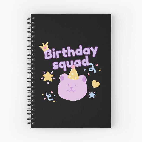 Item preview,  Birthday squad Girl party - cute kawaii pastel purple teddy bear designed and sold by TNwandesignart.
