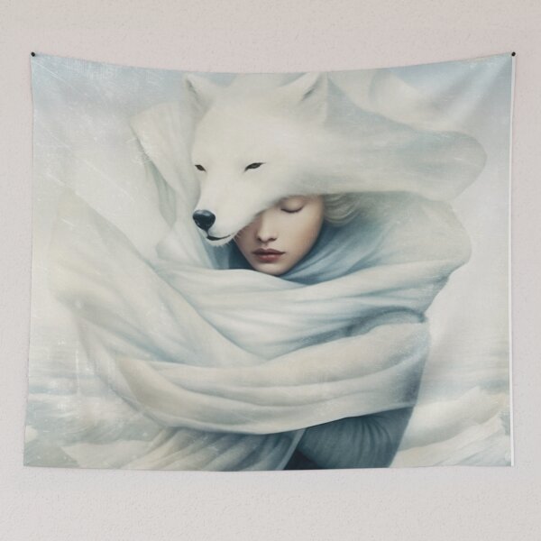 Item preview, Polar Fox Spirit designed and sold by Paula Belle Flores.