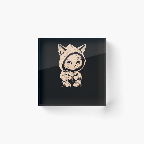 Item preview, Cute Kitten With Hoodie - Peach designed and sold by Soulemotion.